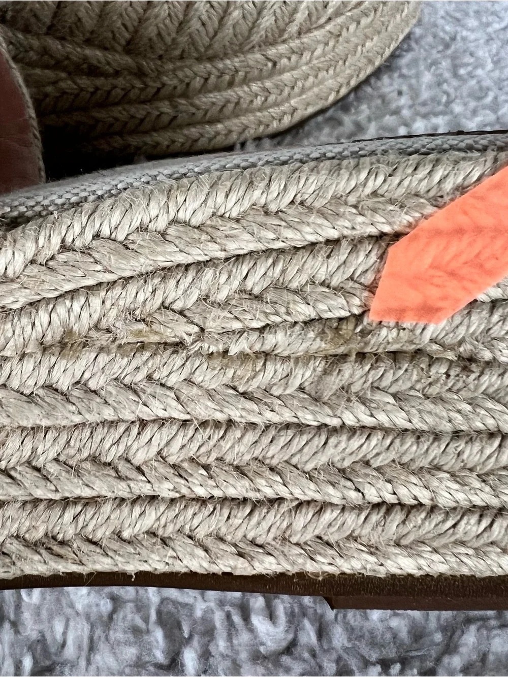 J. Crew Espadrille Platform Braided Wedge Slide Sandals Natural Beige Size 8.5